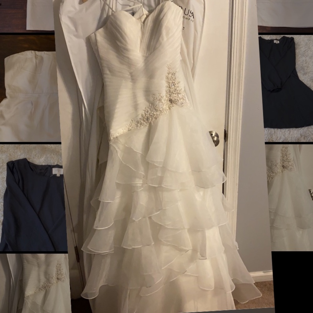 Organza Trumpet Wedding Dress
